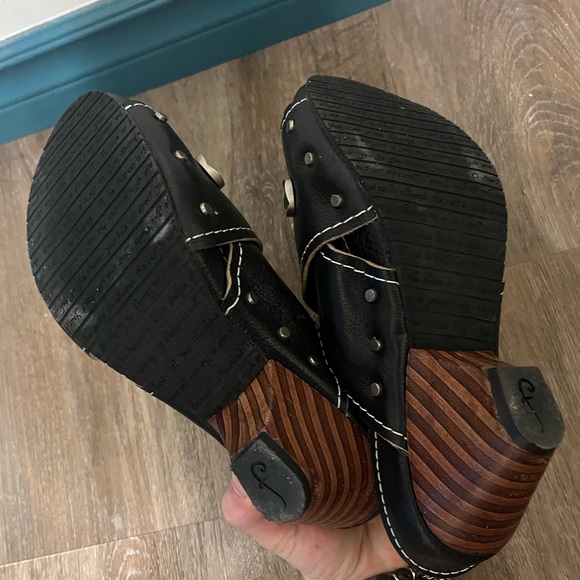 Low rule Sarah Slingback Black Fluevog Sandals size 8 - Picture 5 of 5